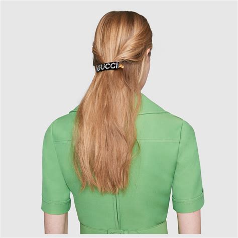 crystal gucci single hair clip|Hair Accessories for Women .